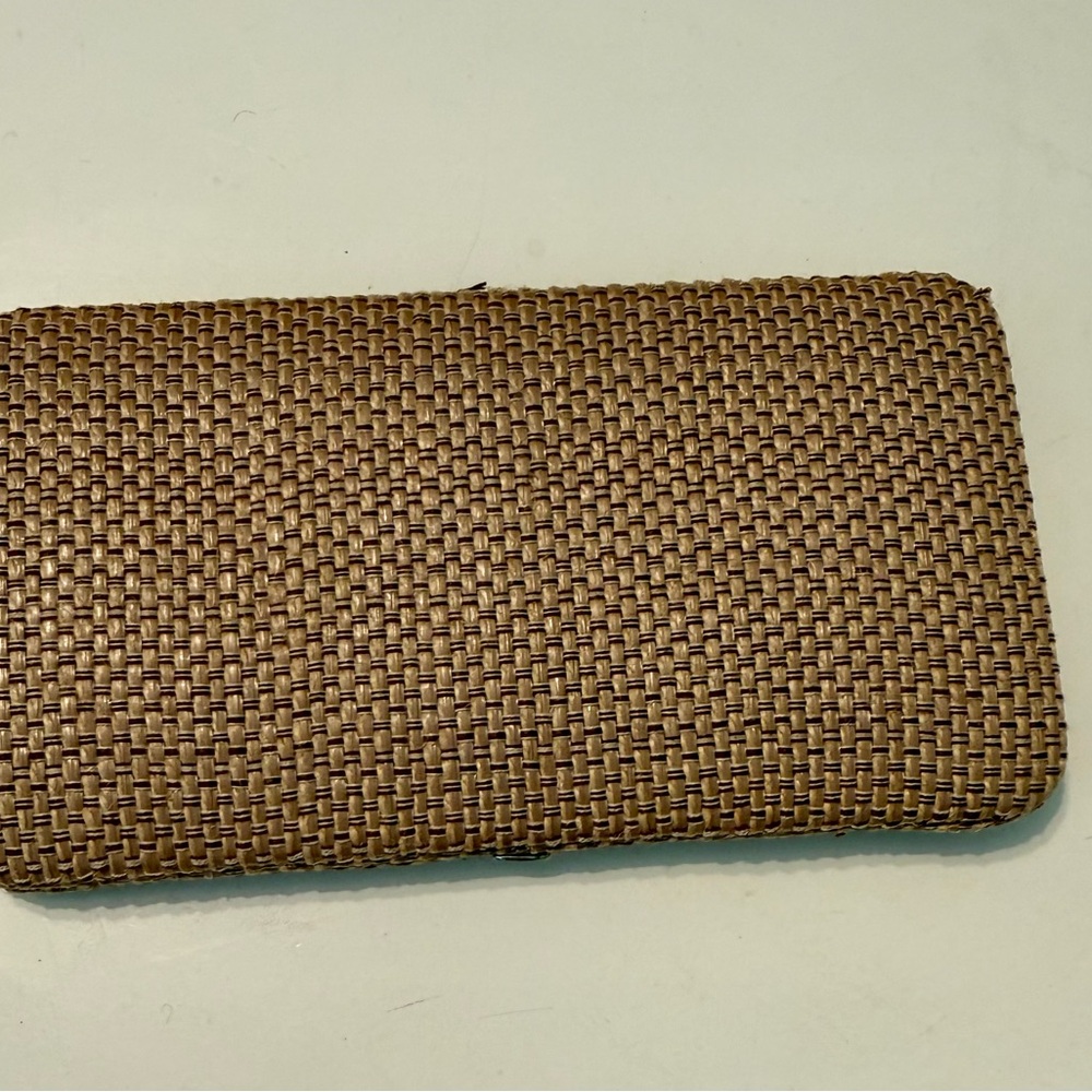 Woven Brown Clutch